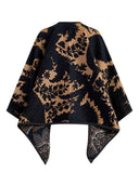 Etro Reversible Cape With Paisley Print