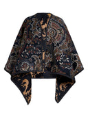Etro Reversible Cape With Paisley Print