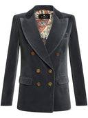 Etro Blazer With Embossed Buttons