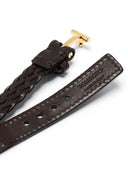 Tom Ford Leather T Plate Bracelet