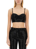 Michael Par Michael Kors Crepe Bustier Top