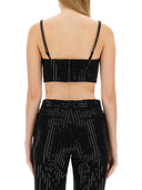 Michael Par Michael Kors Crepe Bustier Top