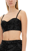Michael Par Michael Kors Crepe Bustier Top