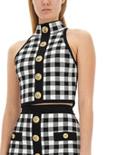 Balmain top med knapper