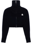 Marant étoile Oxan beschnittene Strickjacke mit Reißverschluss