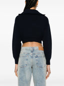 Marant étoile Oxan beschnittene Strickjacke mit Reißverschluss