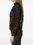 Self Portrait Black Lace Blouse