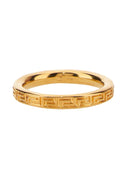 Versace Anello Con Chiave Greca Incisa