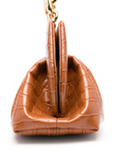 Themoire Tia Croco Shoulder Bag