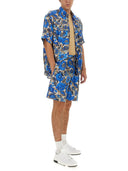 Moschino Short All Over Blue Flower