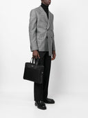 Prada Re Nylon Leather Trimmed Briefcase