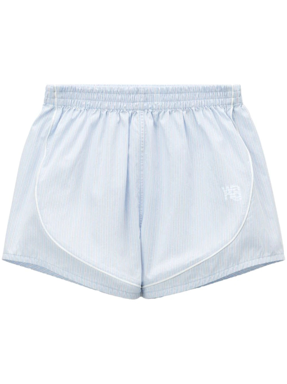 Alexander Wang Striped Shorts With Embroidery