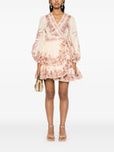 Zimmermann Short Waverly Wrap Dress