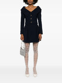 Alessandra Rich Single Breasted Off The Shoulder Blazer