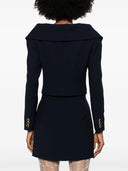 Alessandra Rich Single Breasted Off The Shoulder Blazer