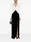 Alessandra Rich Evening Dress With Color Block Design