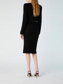 Alessandra Rich Cropped Cardigan In Alpaca Knit