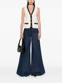 Alessandra Rich Tank Top With Contrasting Edge