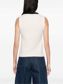 Alessandra Rich Tank Top With Contrasting Edge