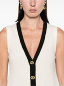 Alessandra Rich Tank Top With Contrasting Edge