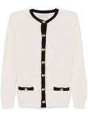 Alessandra Rich Cardigan con bordi contrastanti