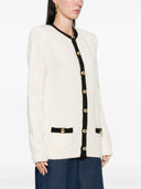 Alessandra Rich Cardigan con bordi contrastanti