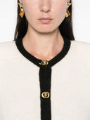 Alessandra Rich Cardigan con bordi contrastanti