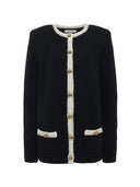 Alessandra Rich Oversized Alpaca Knit Cardigan