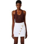 Elisabetta Franchi Braunes Strickoberteil