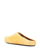 Marni Fussbett Sabot In Long Haired Calfskin.