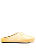 Marni Fussbett Sabot In Long Haired Calfskin.