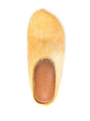 Marni Fussbett Sabot In Long Haired Calfskin.