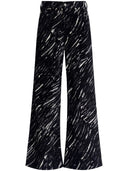 Marni Wide Leg Trousers With Graphic Print