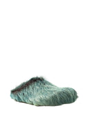 Marni Fussbett Sabot in pelle di vitello dai capelli lunghi.