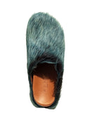 Marni Fussbett Sabot in pelle di vitello dai capelli lunghi.