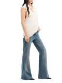 Courreves 70`s Denim Bootcut Hosen