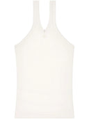 Courreges Ribbed Top With Embroidery