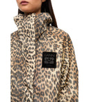 Ganni Nylonjacke mit Animal-Print