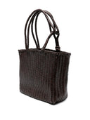 Lemaire mittelgroße Einkaufstasche mit Chevron -Muster