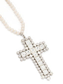 Alessandra Rich ketting met Crystal Cross