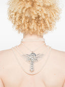 Alessandra Rich Necklace With Crystal Cross