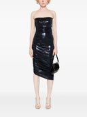 Norma Kamali Diana Lamé Midi Dress