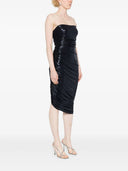 Norma Kamali Diana Lamé Midi Dress