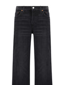 Re/Done Wide Leg Jeans With Patch