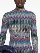 Missoni Midi -kjole med sikksakkmønster