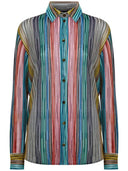 Camicia a coste a strisce Missoni