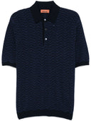 Missoni Polo Shirt With Wave Pattern