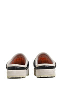 Pantofole pdf con suola in pelle da ricamo Urano / nero