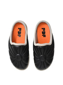 Pantofole pdf con suola in pelle da ricamo Urano / nero