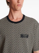 Maglietta Balmain con monogramma jacquard